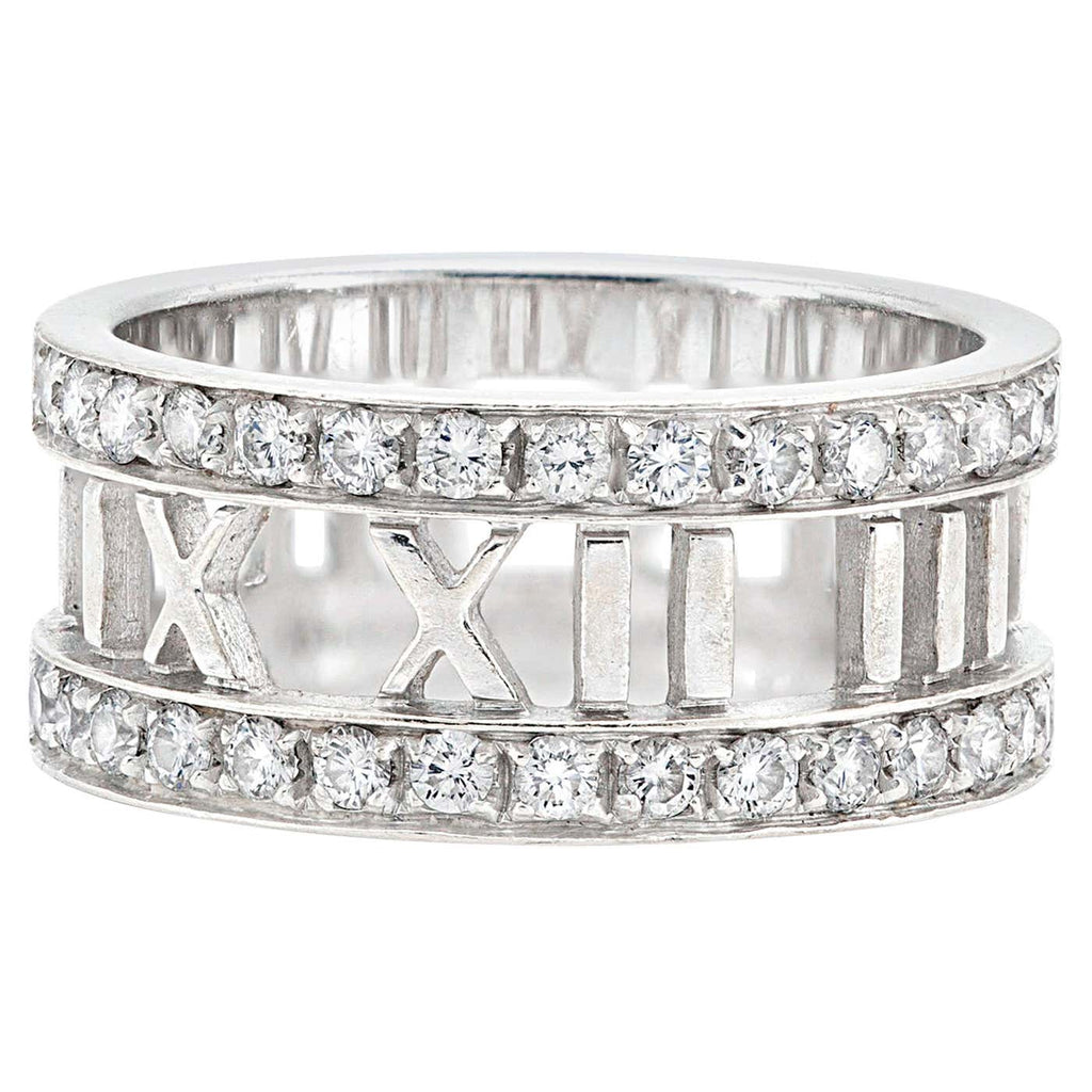 18K Tiffany Atlas Open Diamond Ring