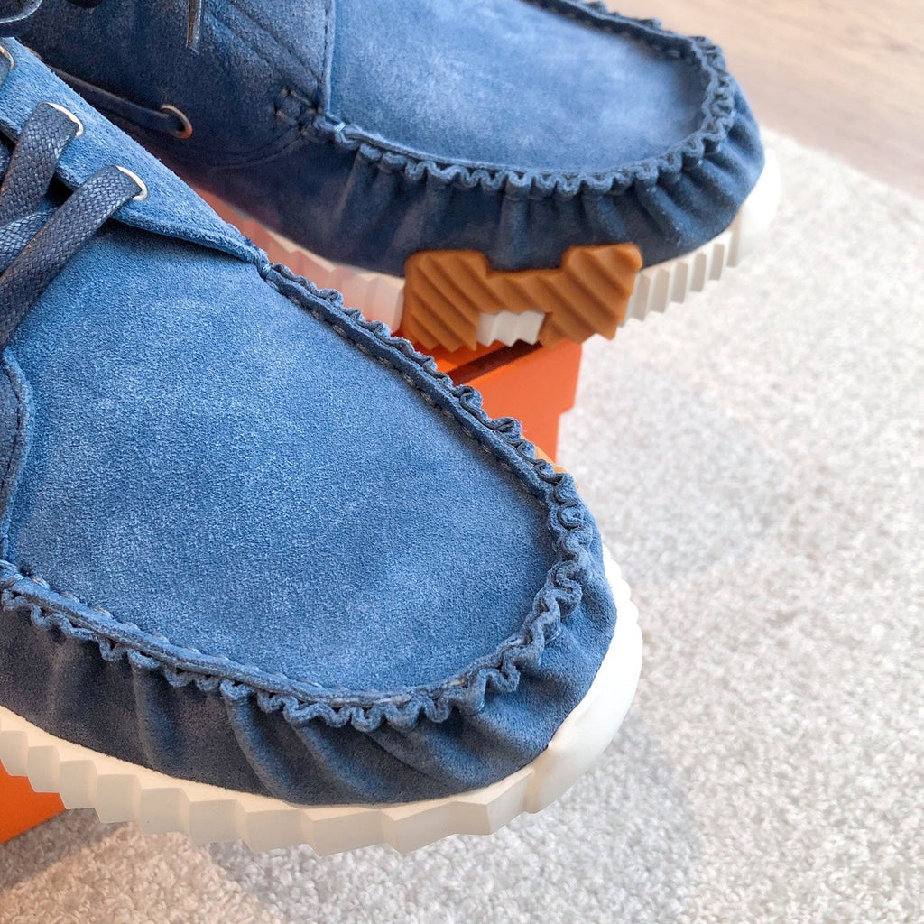 HERMES KETCH SNEAKER IN ROYAL BLUE SUEDE