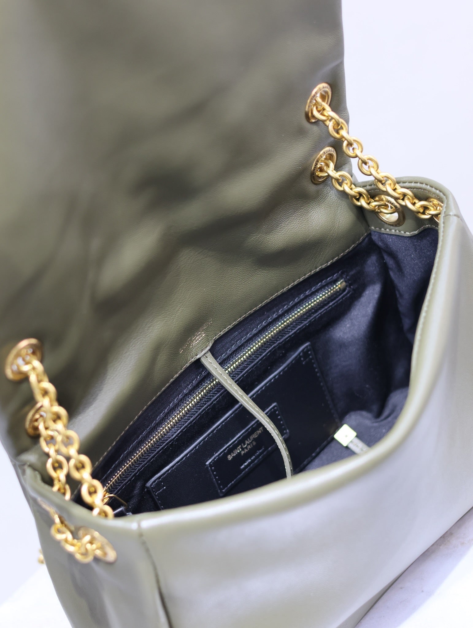 YSL 25S JAMIE 25 IN LIGHT MUSK LAMBSKIN GOLD HARDWARE